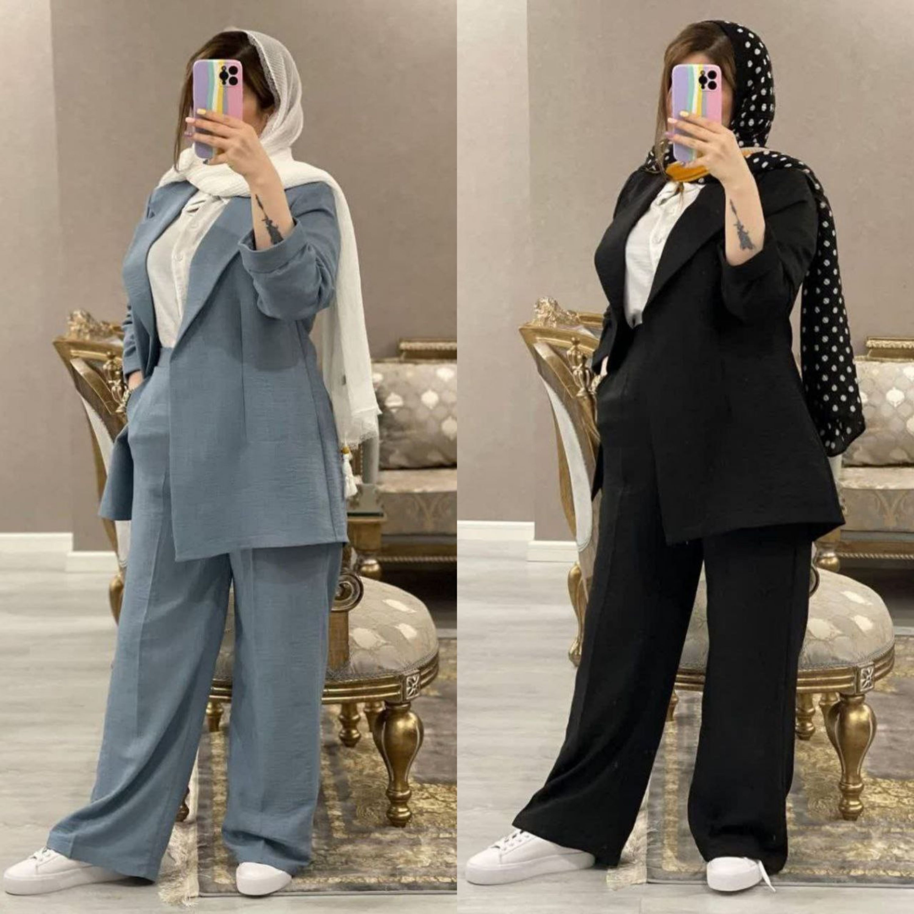 مانتو شلوار ترلان جنس بابوس