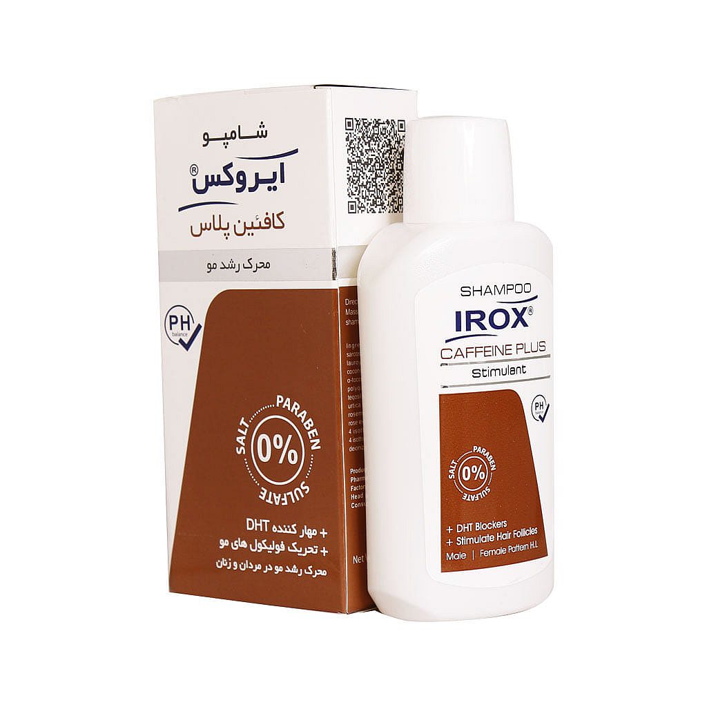قیمت خرید اینترنتی شامپو کافئین پلاس ایروکس 200 میل | فارموکسین