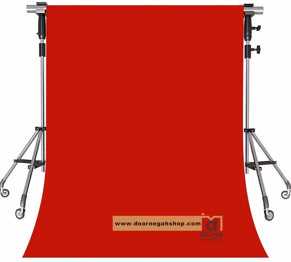 فون بک گراند قرمز  شطرنجی   backdrap Nonwoven  red 3×5