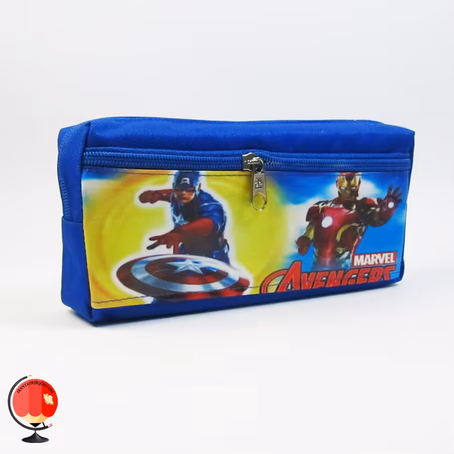 جامدادی پسرانه دوزیپ طرح کاپیتان آمریکا