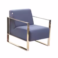 مبل اداری یک نفره لیو مدل N53i پایه استیل