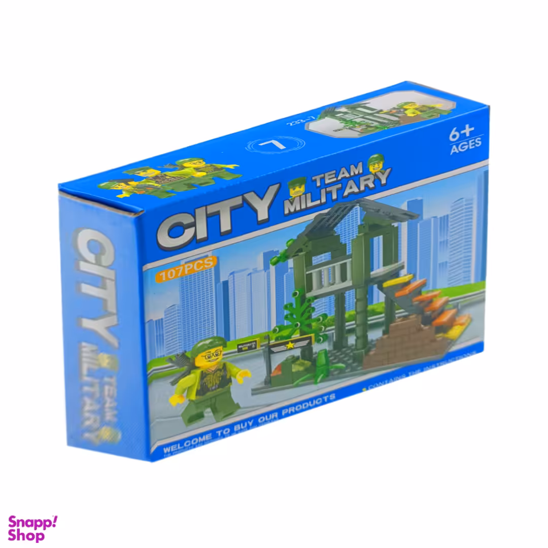 لگو نظامی 107 قطعه مدل 7_233 CITY TEAM MILITARY