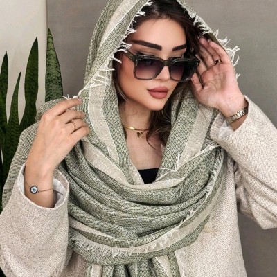 شال نخی کنفی سوپر لاکچری دور ریش