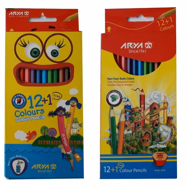 2 عدد مداد رنگی آریا 12رنگ