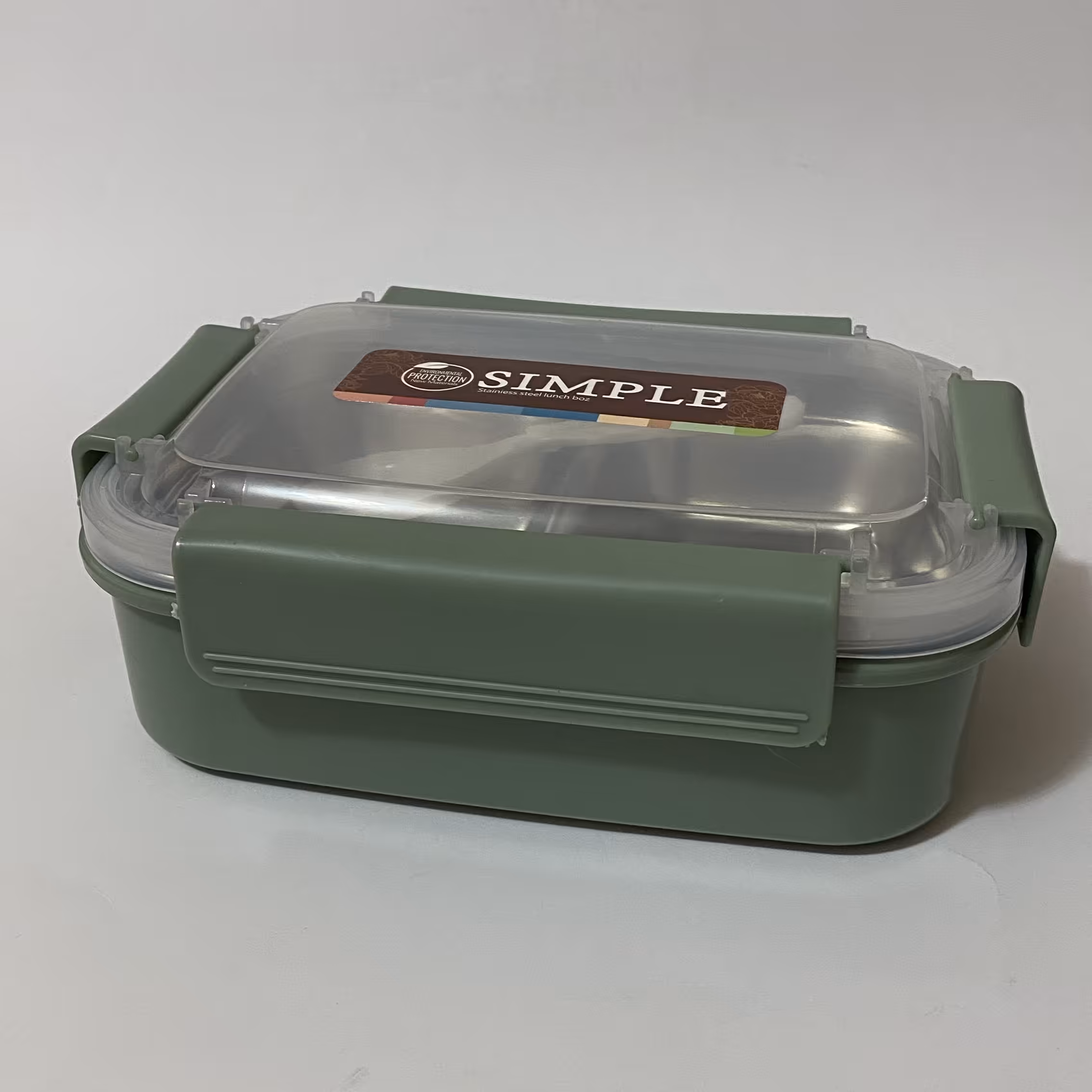 لانچ باکس مدل دو طبقه کد 2079 رنگ سبز