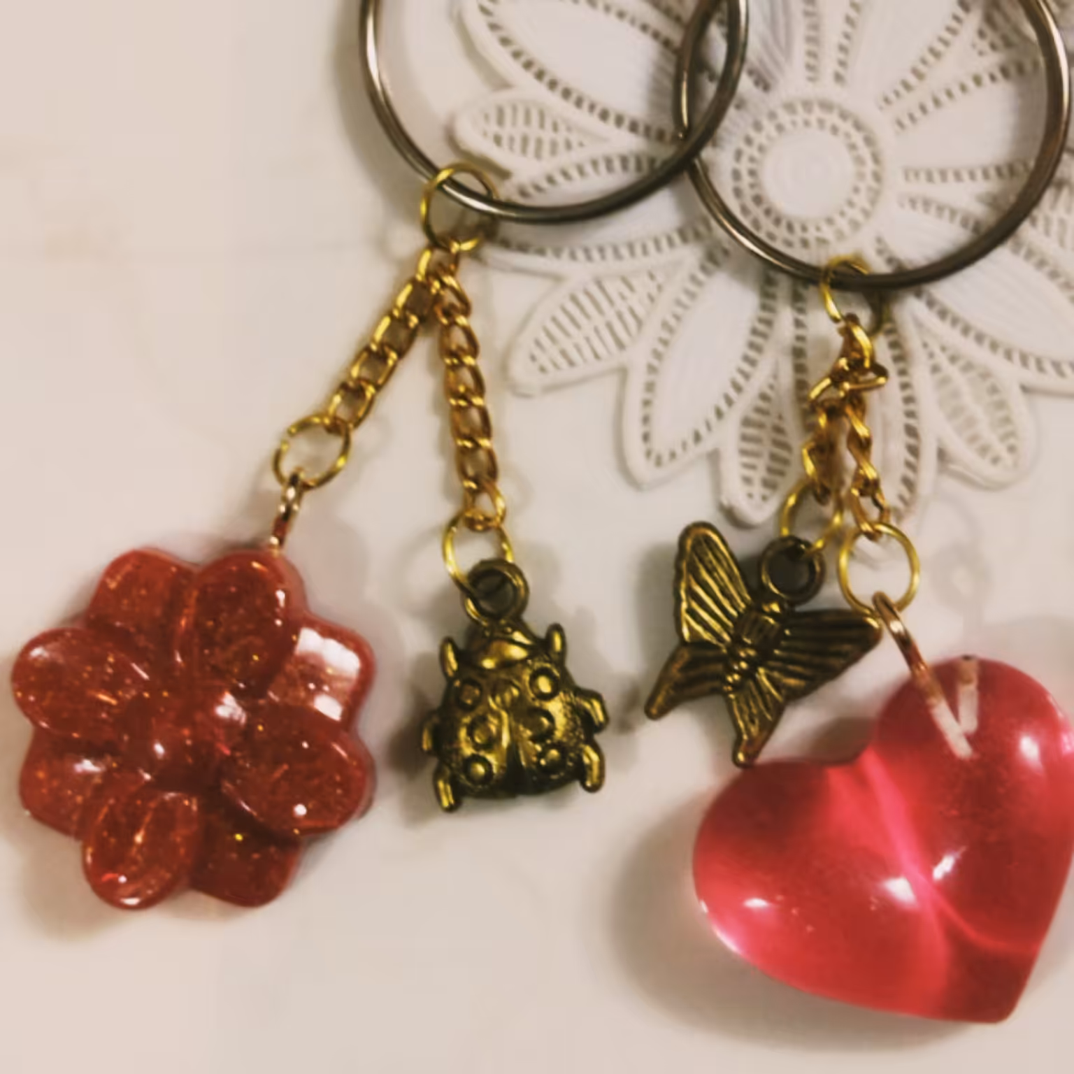 جاسوئیچی،جاکلیدی رزینی شفاف رنگ بندی قابل سفارش بلعکس عزیزانتون