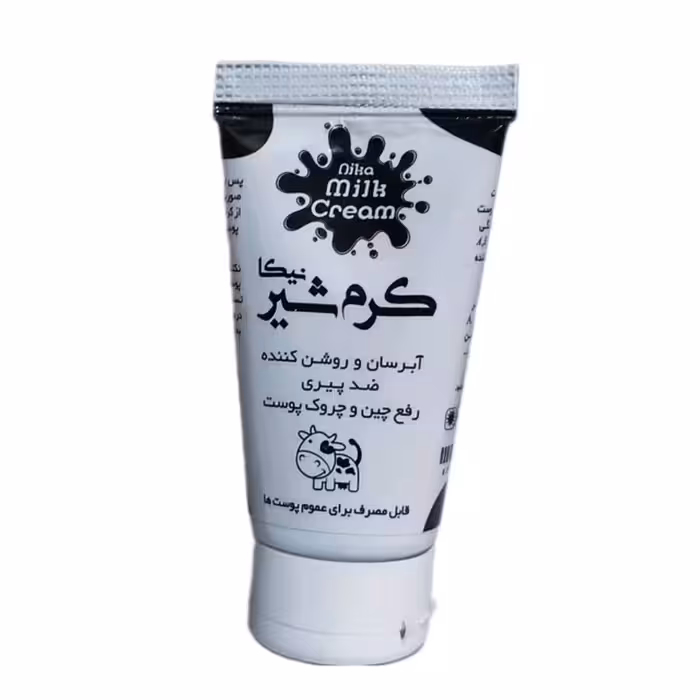 کرم شیر نیکا - کرم مرطوب کننده و آبرسان کاملا طبیعی و ارگانیک 50 گرم نیکوحال