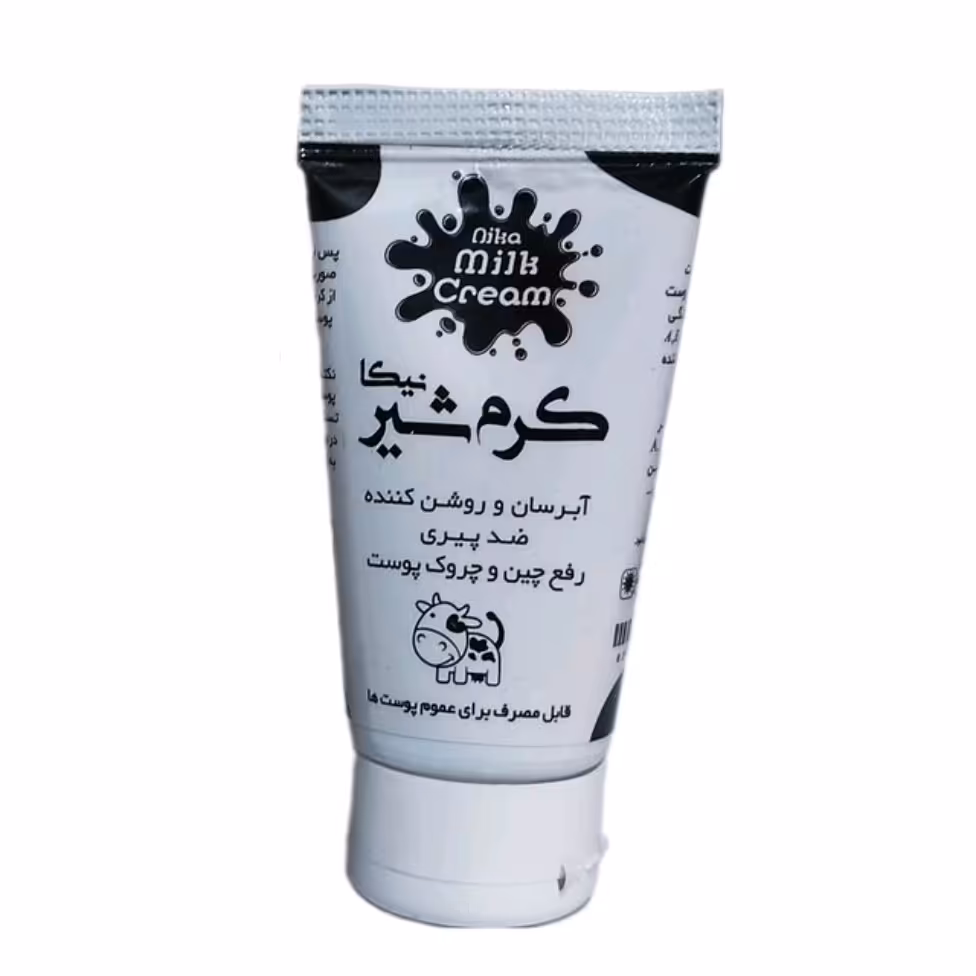 کرم شیر نیکا - کرم مرطوب کننده و آبرسان کاملا طبیعی و ارگانیک 50 گرم نیکوحال