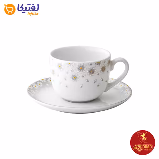 سرویس چای خوری کامومیلا چینی زرین 6 نفره ایتالیا اف 12 پارچه