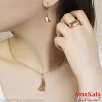 سرویس مثلث از برندژوپینگ رنگ ثابت و ضدحساسیت با 3لایه آبکاری طلا