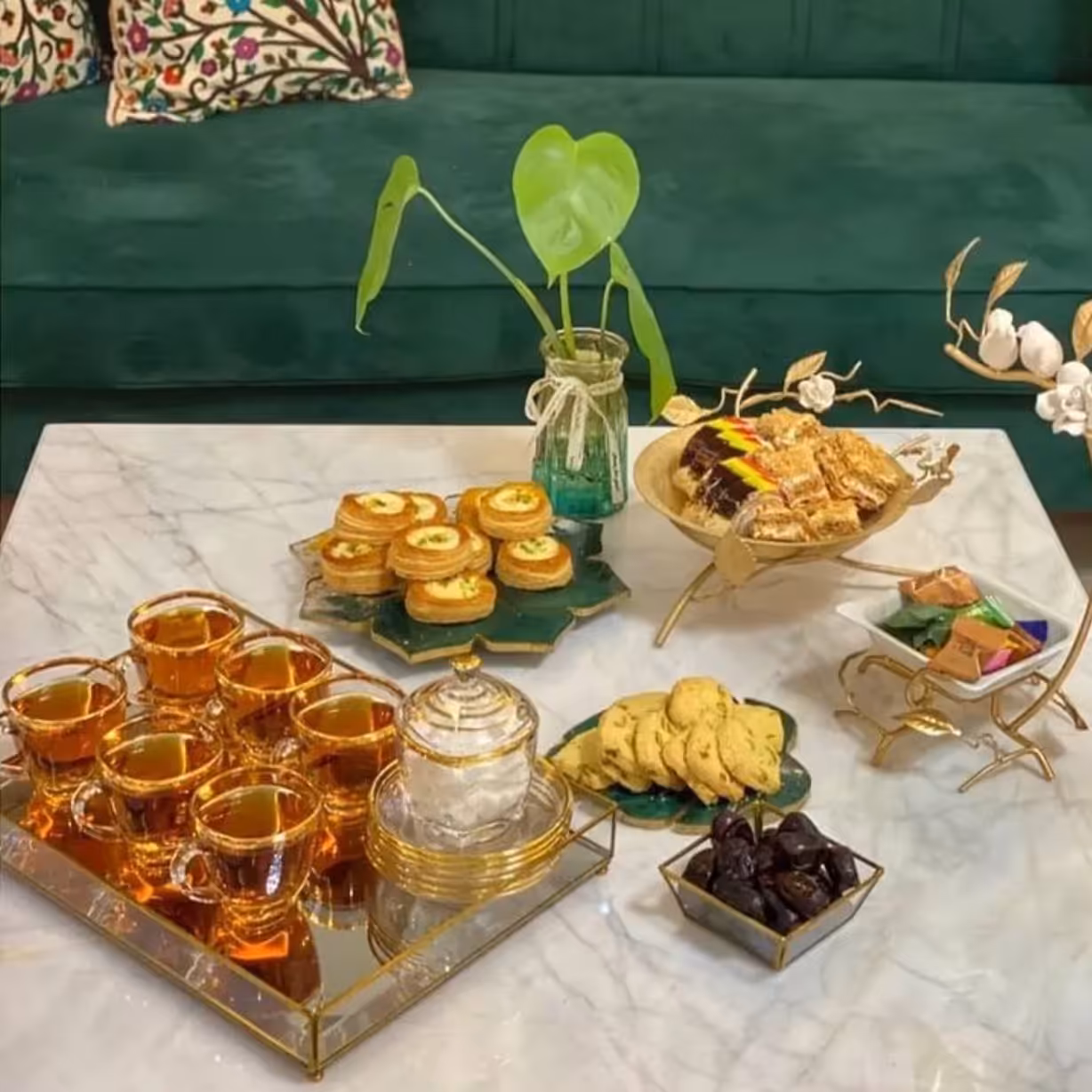 سینی کف آینه سایز 38-27