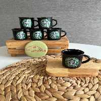 فنجان قهوه خوری استارباکس- مشکی (6 عددی)