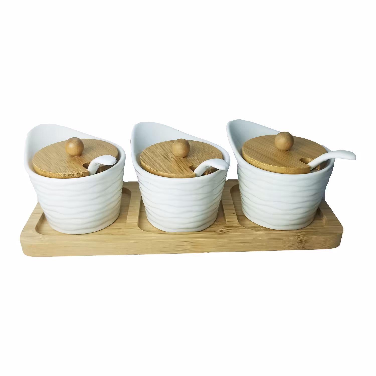 ست جا ادویه 3 عددی بامبو سرامیک 