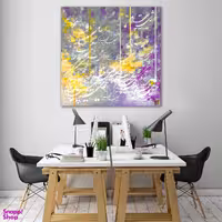 تابلو بوم نقاشی خط چارگوش طرح این بار کم یکبارگی در عاشقی پیچیده ام کد 7569.1