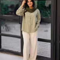 مانتو اسپرت زنانه پری مدل راه راه