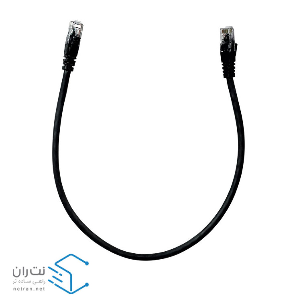 پچ کورد لگراند (کابل لن) Cat6 UTP روکش PVC مشکی 50 سانتی متری (05m)