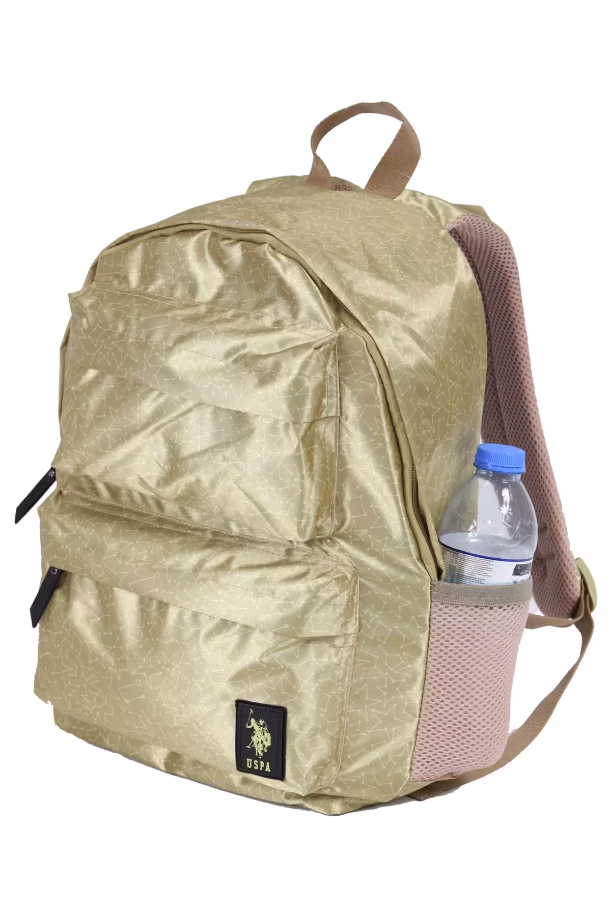کوله پشتی طلایی مردانه و زنانه USPA PLCAN22133 Stars دبیرستان U.S. Polo Assn.