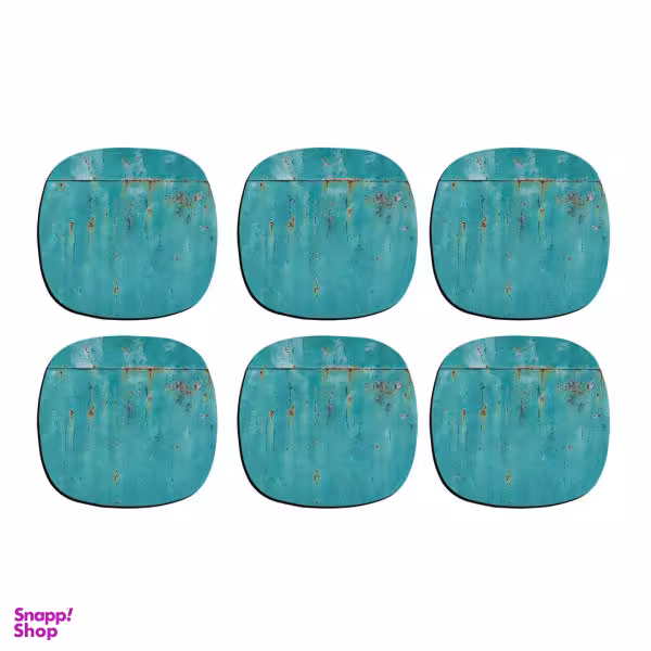 زیر لیوانی ترمه طراحان ایده مدل زنگی کد cfp019 بسته شش عددی