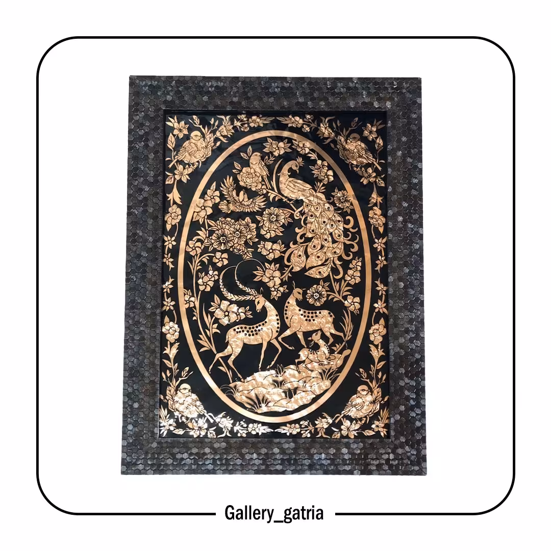 تابلو مسی حیوانات 40*50 (1)