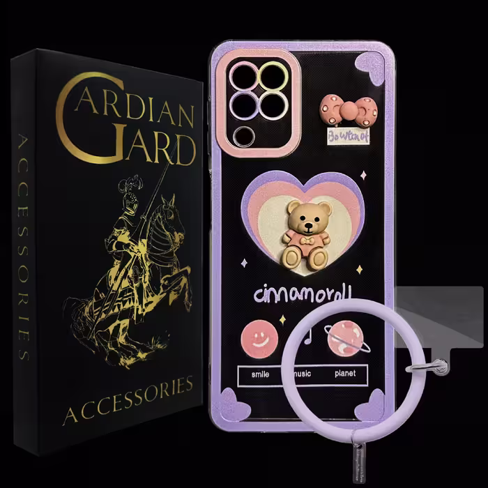 کاورگاردین گاردمدل Teddy  مناسب  سامسونگGalaxy   A22 4G    M32 4G  به همراه آویز