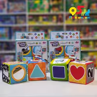 مکعب پارچه ای حیوانات، اشکال و اعداد مدل winfun 00178