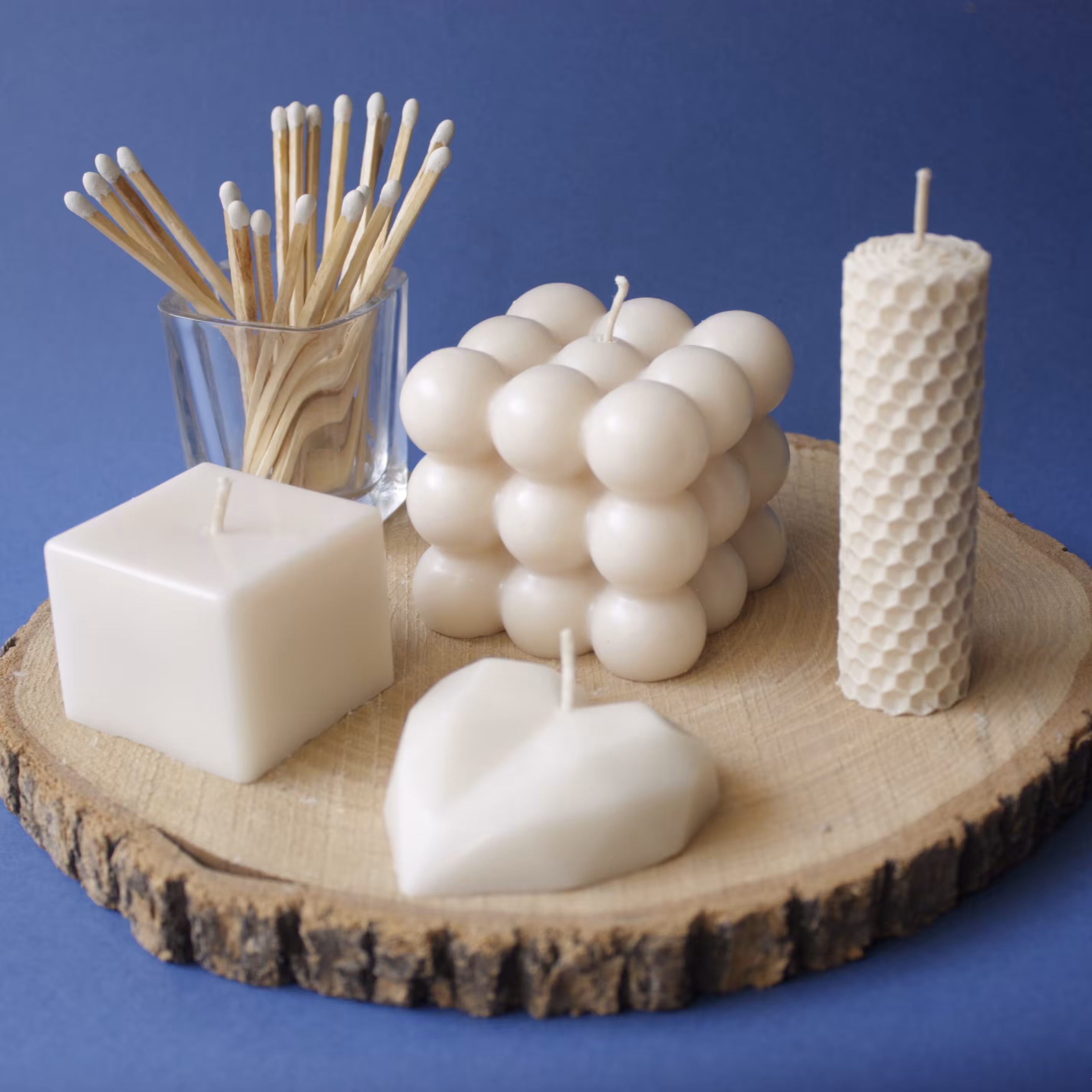 ست شمع سفید 