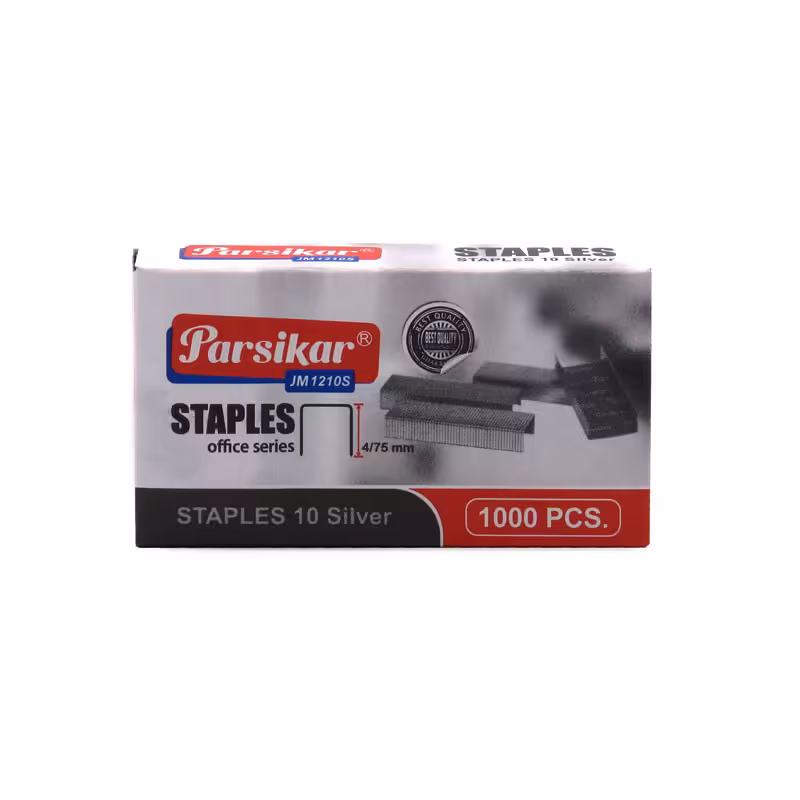 سوزن منگنه پارسیکار کد Jm1210s سایز 10 بسته 1000 عددی