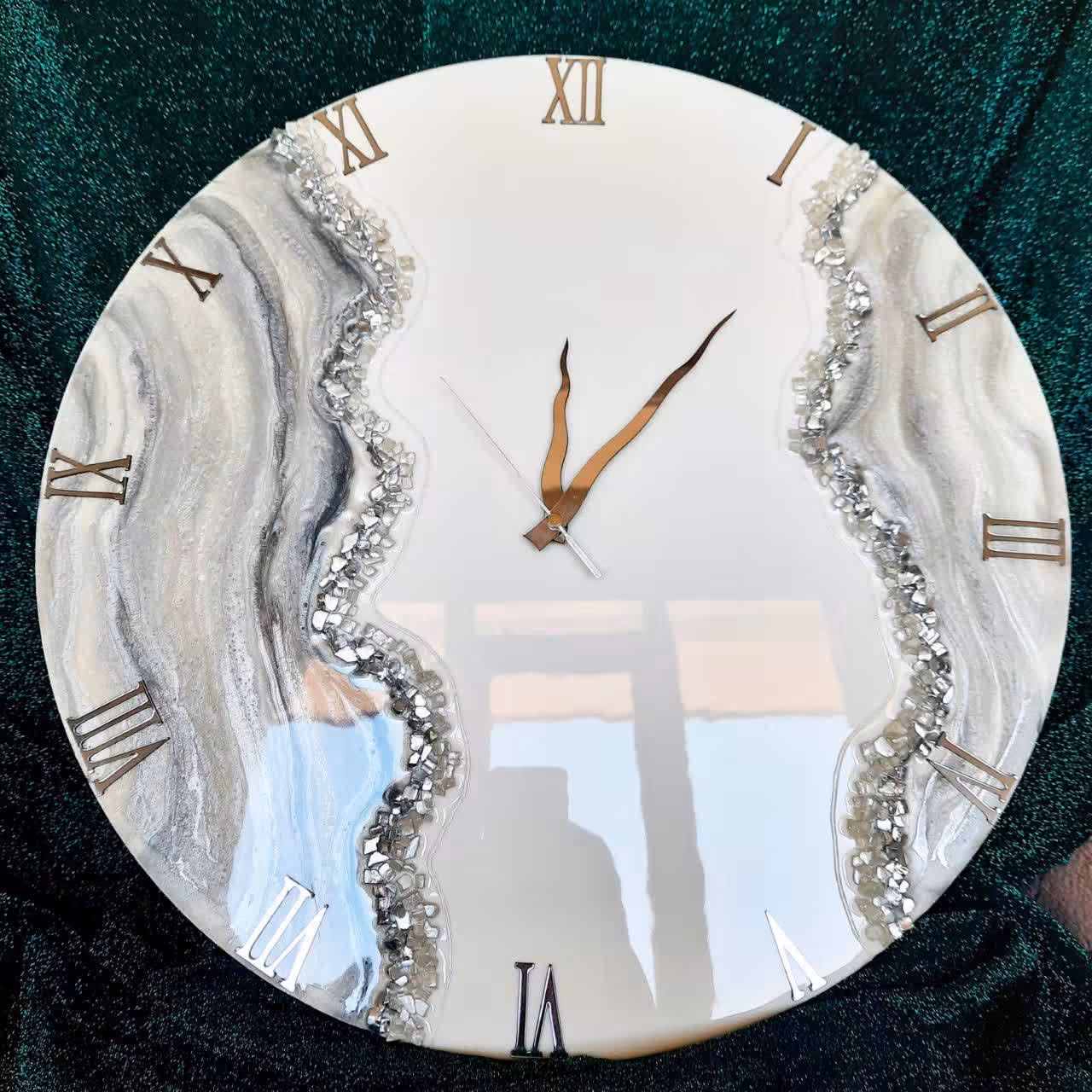 ساعت طرح سنگ مرمر مر رزینی.