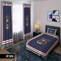 رو تختی یک نفره سه بعدی طرح گوچی