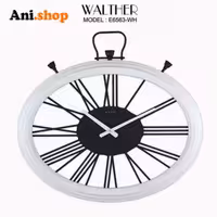 ساعت دیواری قطر 65ترکیب چوب و فلز  E6563_WH