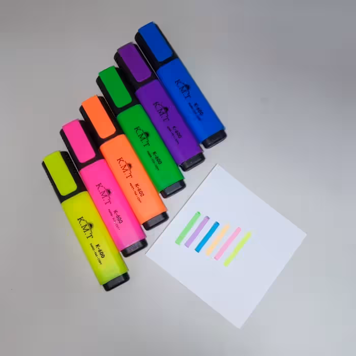 ماژیک هایلایت 6رنگ KMT هایلایت کی ام تبی