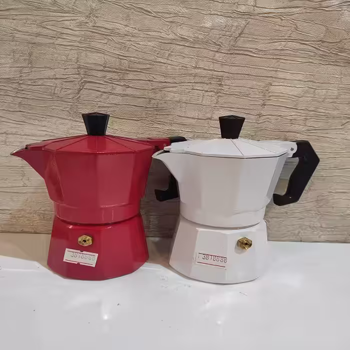 قهوه جوش 3  کاپ رنگی شیک