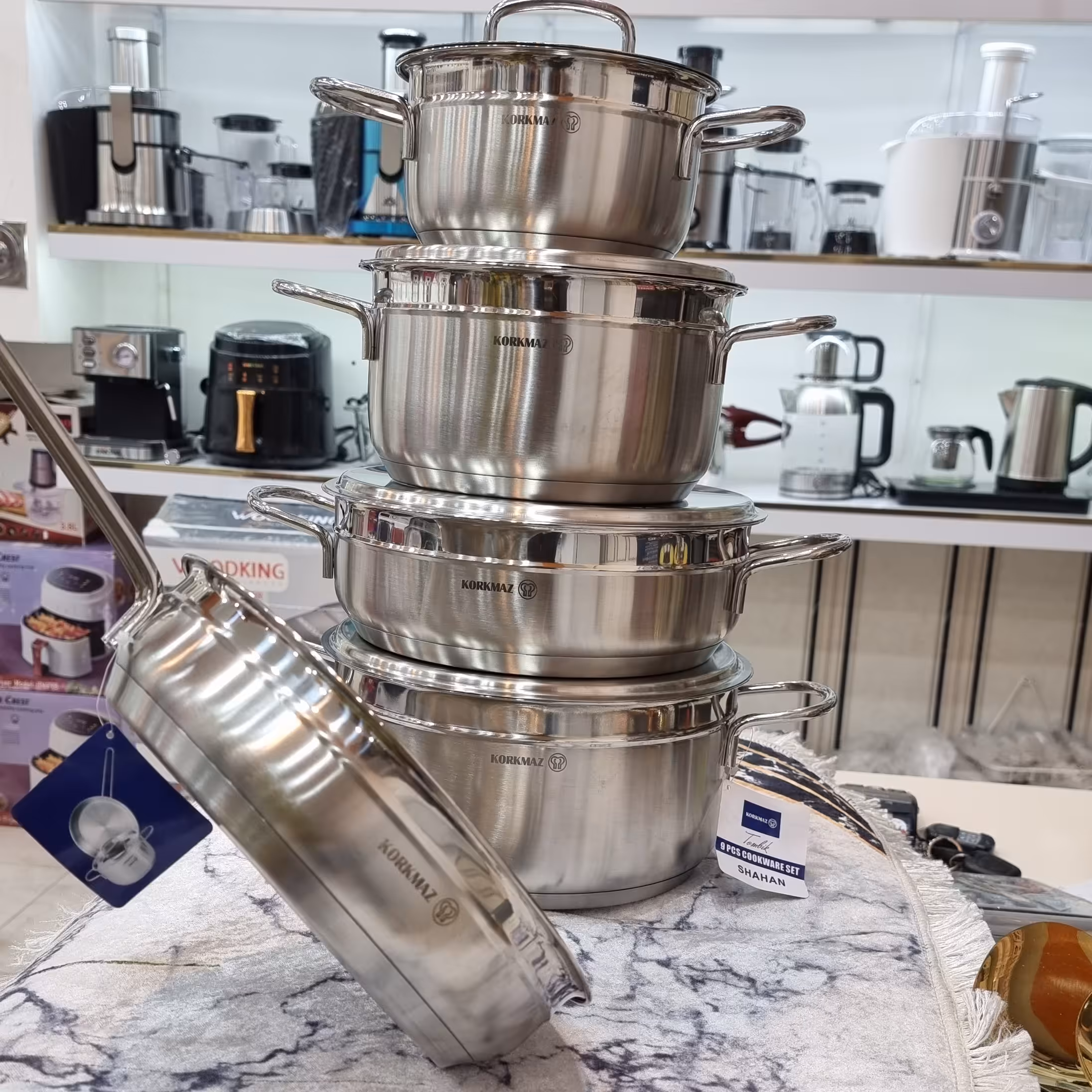 سرویس قابلمه استیل کرکماز