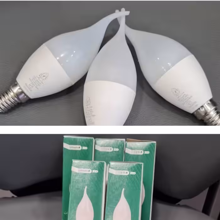 لامپ 7 وات اشکی شمعی آفتابی 