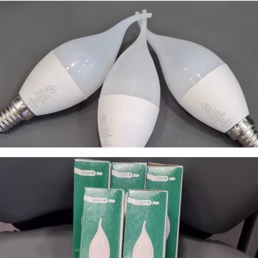 لامپ 7 وات اشکی شمعی آفتابی 