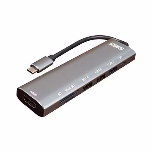 هاب 7 پورت Type-C کی نت پلاس Knet Plus KP-MFCMS407