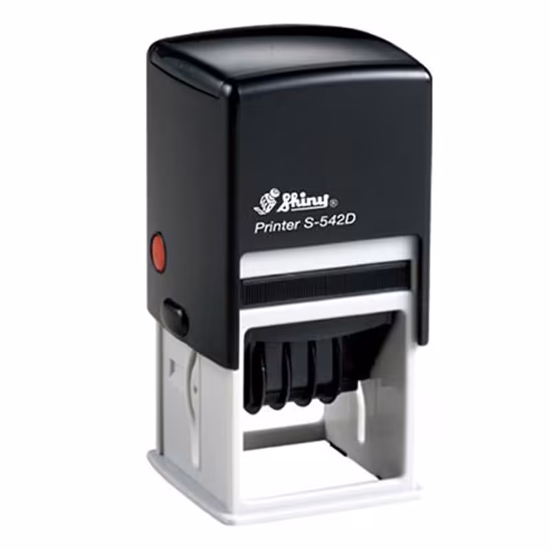 خرید دستگاه مهر شاینی تاریخ دار مدل S-542-D سایز 42 × 42