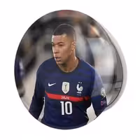 آینه جیبی خندالو طرح کیلیان امباپه مدل تاشو کد 14012