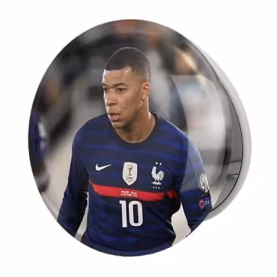 آینه جیبی خندالو طرح کیلیان امباپه مدل تاشو کد 14012