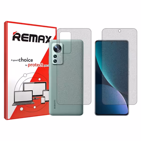 گلس صفحه نمایش و پشت گوشی شیائومی 12 Pro مدل مات برند ریمکس کد SS