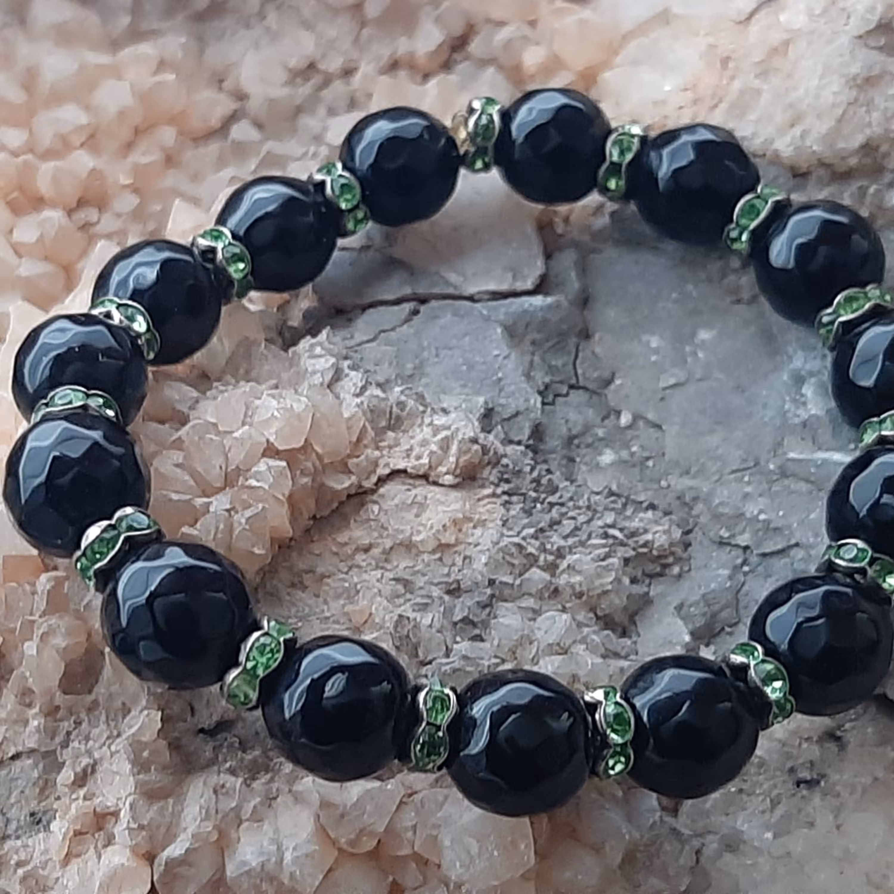 دستبند سنگ اونیکس 