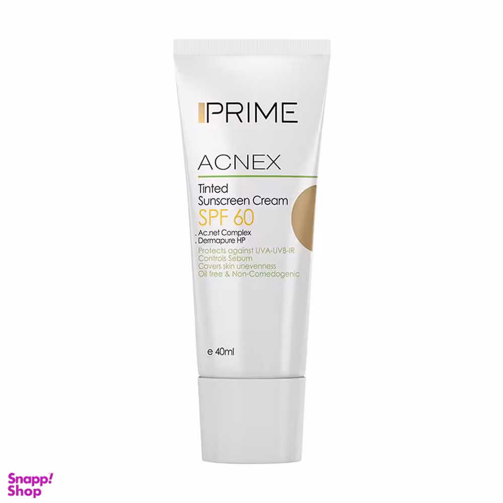 کرم ضد آفتاب رنگی پریم بژ طبیعی SPF60
