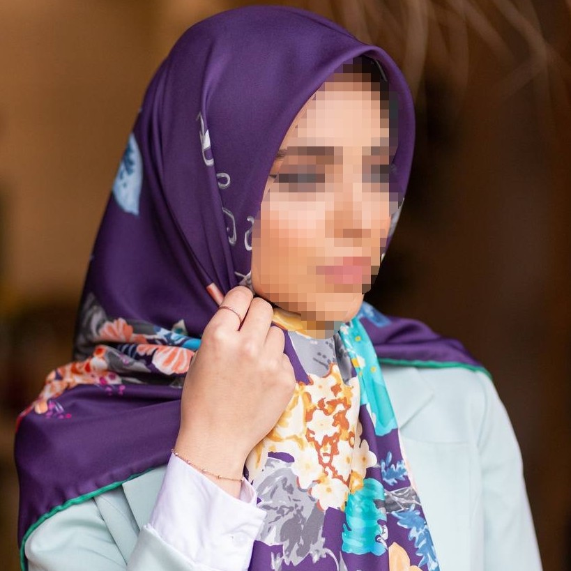 روسری ابریشم توییل قواره 140