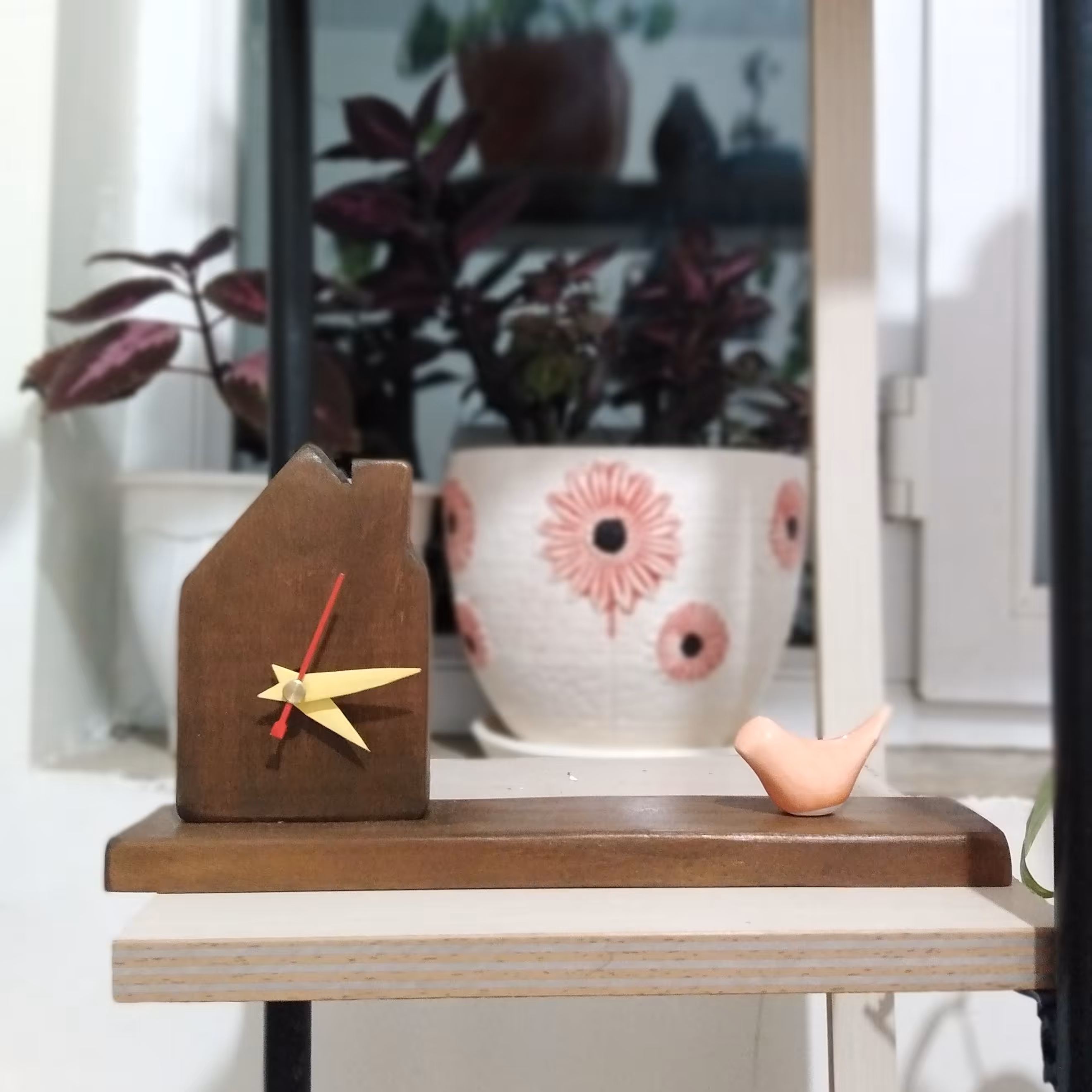 ساعت چوبی رومیزی 