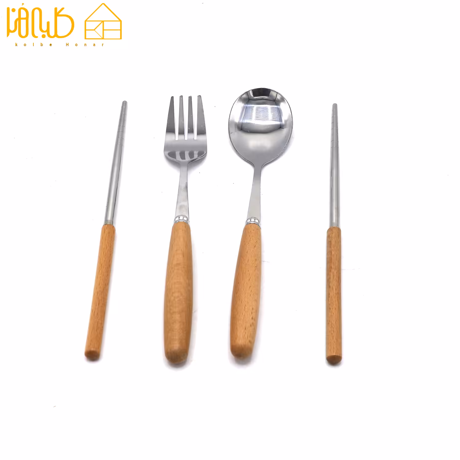 ست قاشق و چنگال و چاپ استیک