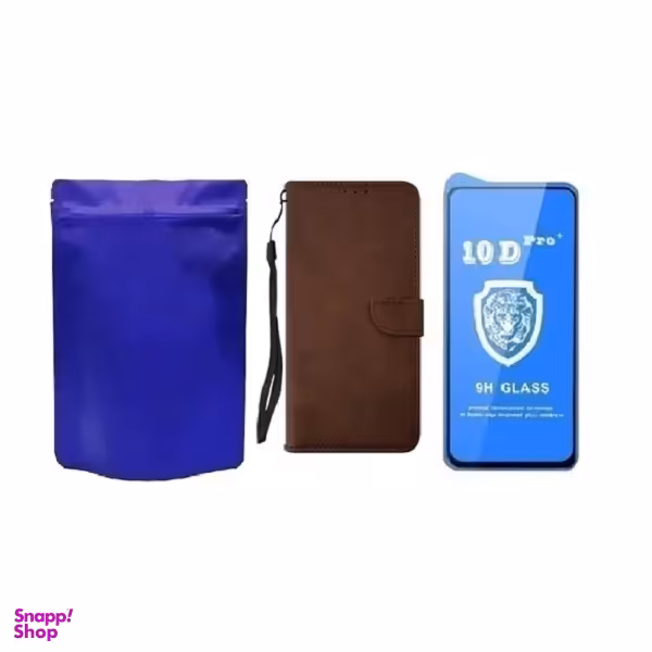 کیف کلاسوری موبایل کد M-B مناسب سامسونگ Galaxy A14 به همراه محافظ صفحه نمایش Ten-D