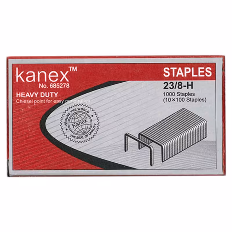 خرید سوزن منگنه سایز 23/8 کانکس Kanex بسته 1000 عددی