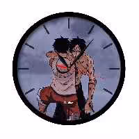 ساعت دیواری راویتا مدل ناروتو کد 3447  در رنگ های مشکی و سفید 