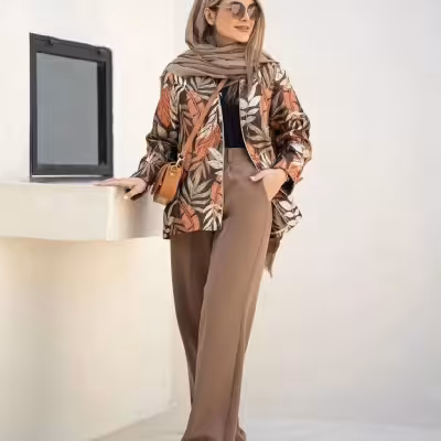 کت و شلوار مازاراتی مدل شالیز - کد 1100