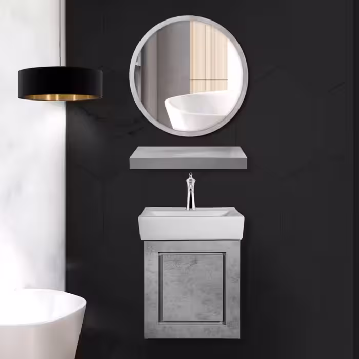 روشویی کابینتی مدل 1022 طوسی تمام پی وی سی ضدآب ارسال به سراسر ایران  هزینه ارسال با مشتری
